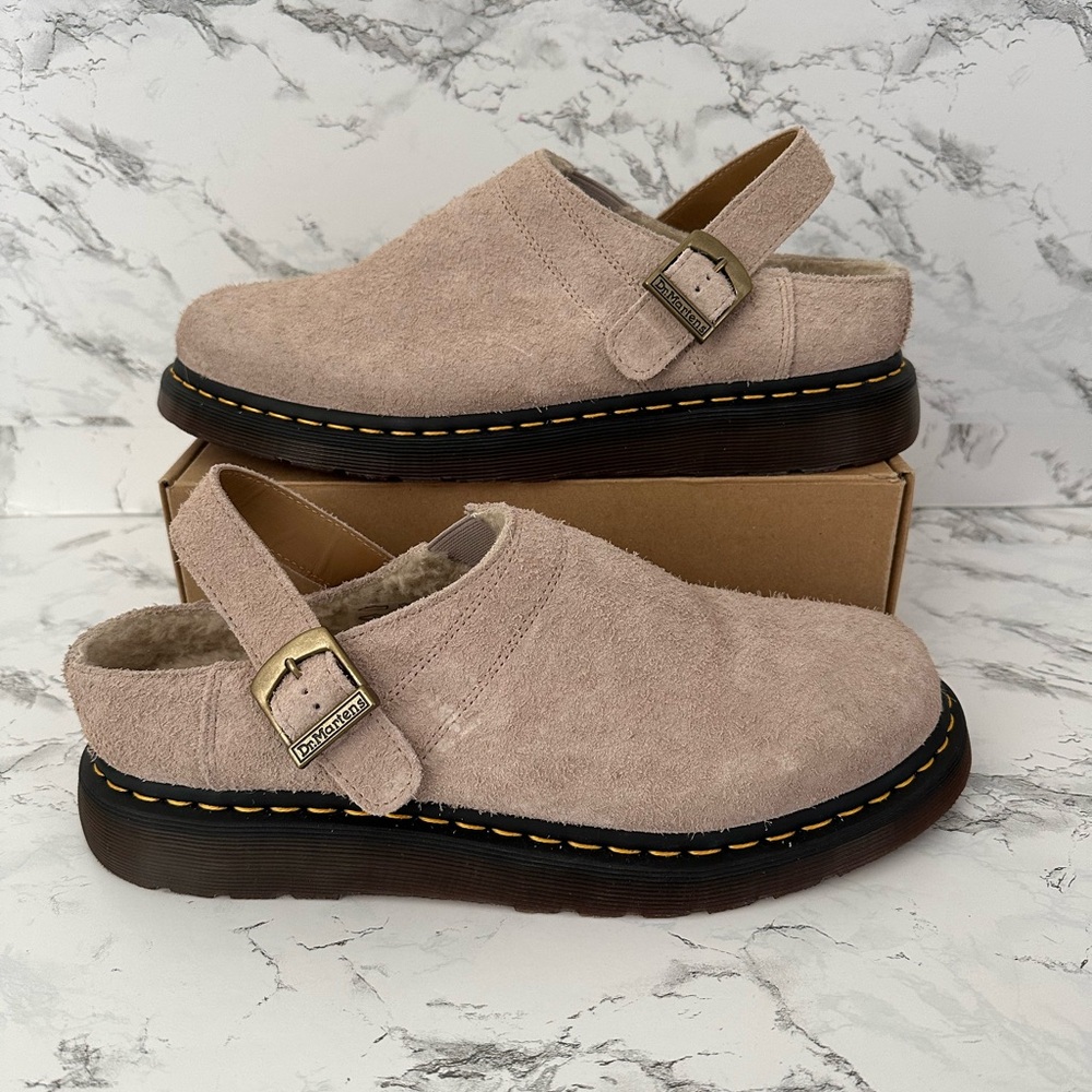 Dr. Martens Isham Desert Oasis Suede Mules Slip On Shoes Doc Martens Men Size 12